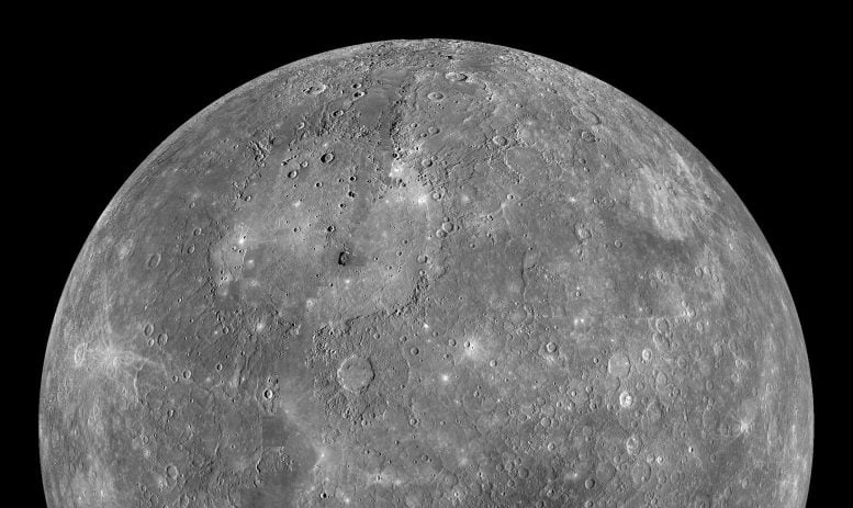 Planet Mercury Global Mosaic Crop