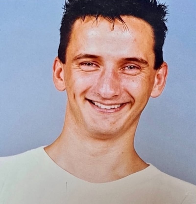 Brian O'Reilly pictured in his 20s. He emigrated to New York in 1982. In 1990 he tested positive for HIV