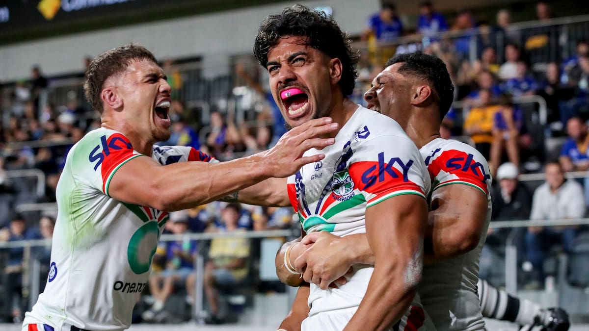 New Zealand Warriors v Parramatta Eels: Alofiana Khan-Pereira scores a double as Warriors soar past Eels