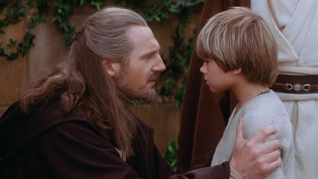 Qui-Gon and Anakin on Naboo in The Phantom Menace