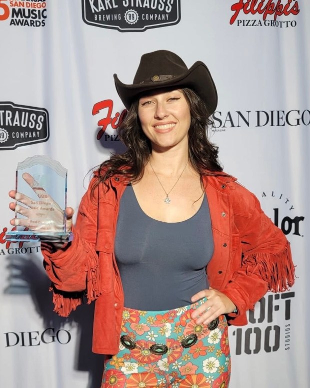 Elizabeth Bowersox took home the Best Folk or Americana Album for "California Queen" at the 2025 San Diego Music Awards. (John Cocozza)