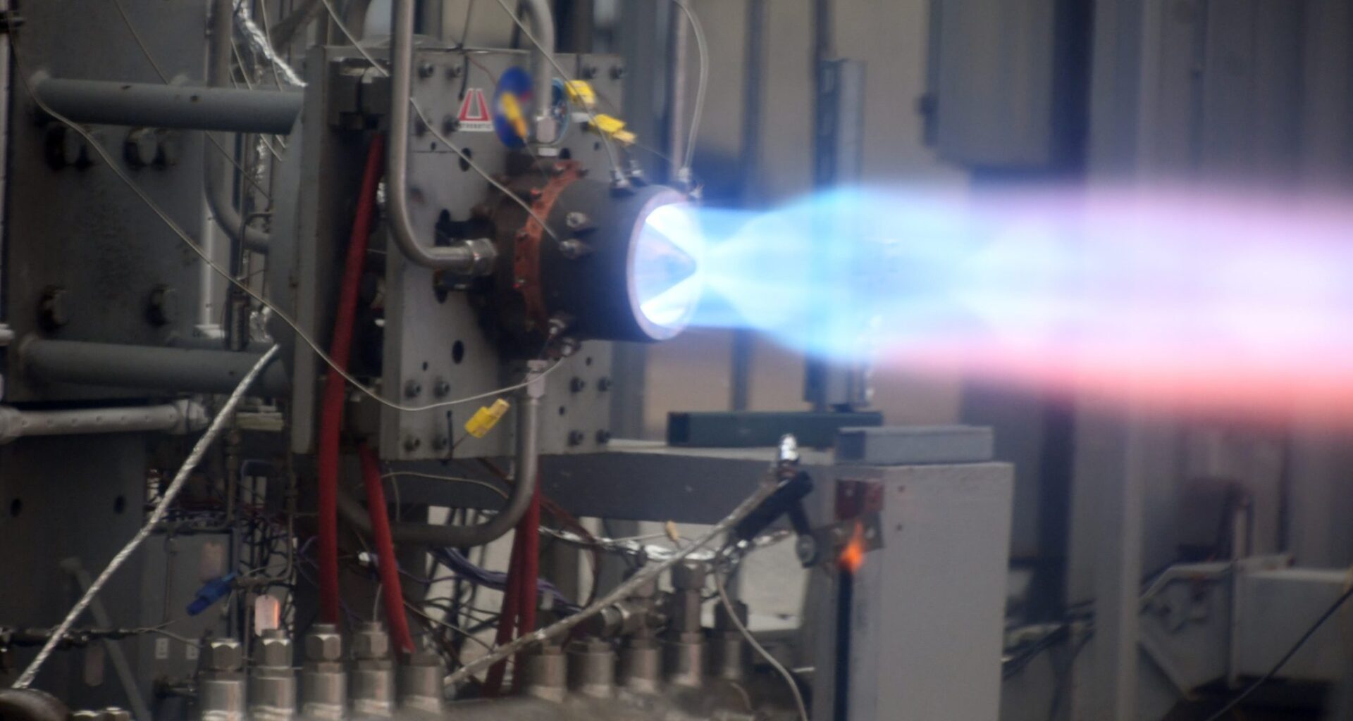 Successful hot fire test of its Chakram rotating detonation rocket engine (RDRE) at NASA’s Marshall Space Flight Center (MSFC) in Huntsville, Alabama. Photo via Astrobotic.