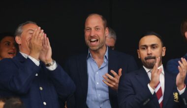 Footage captures Prince William’s relatable phone act during football match