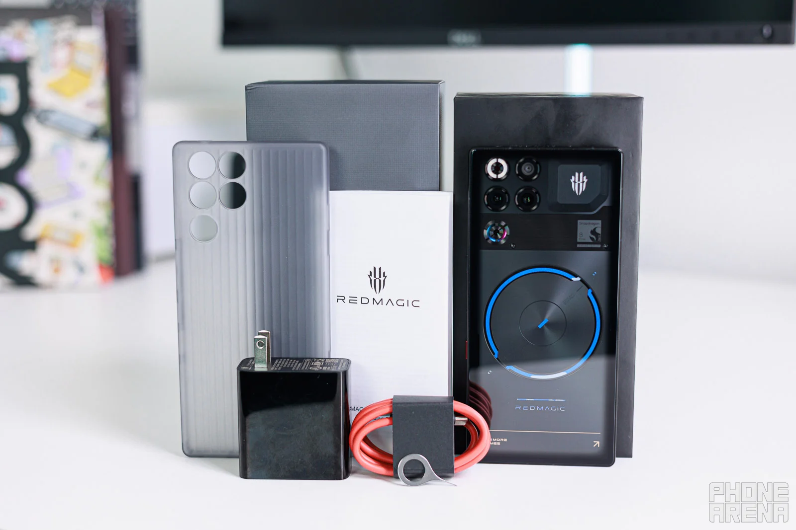 The RedMagic 11S Pro's box includes a 80W charger, cable and case – a full package! | Image by PhoneArena - RedMagic 11S Pro Review: Extreme performance, 7500 mAh battery!