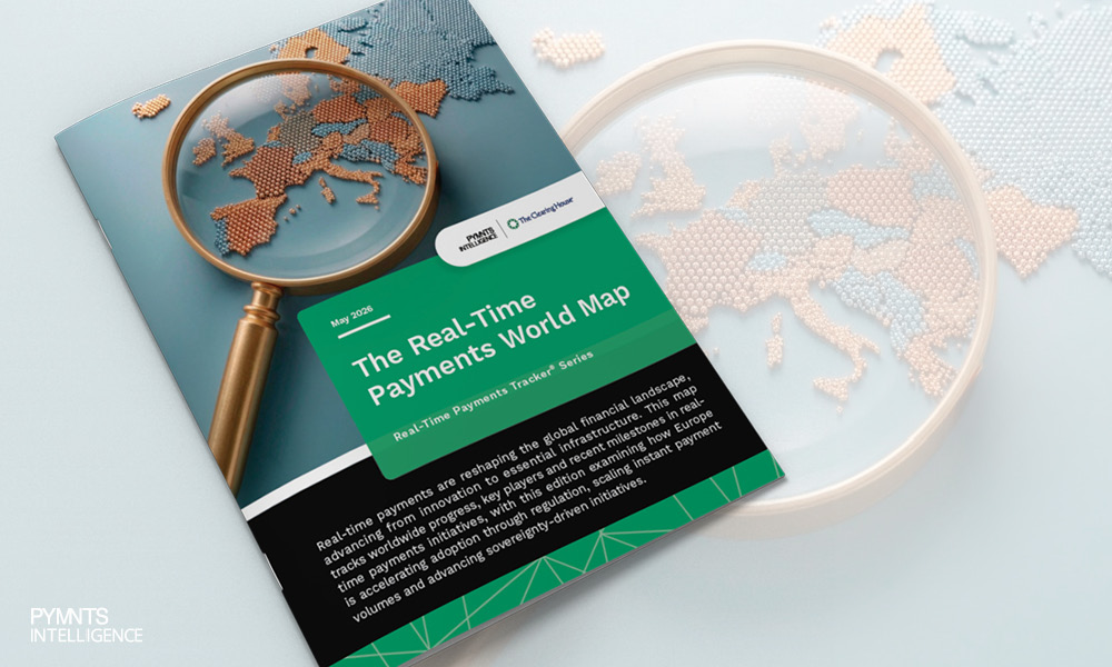 Cover image for the May 2026 PYMNTS Inteligence and The Clearing House Real-Time Payments World Map. Europe’s real-time payments push is accelerating, driven by regulation, sovereignty and the rise of Wero across the EU.