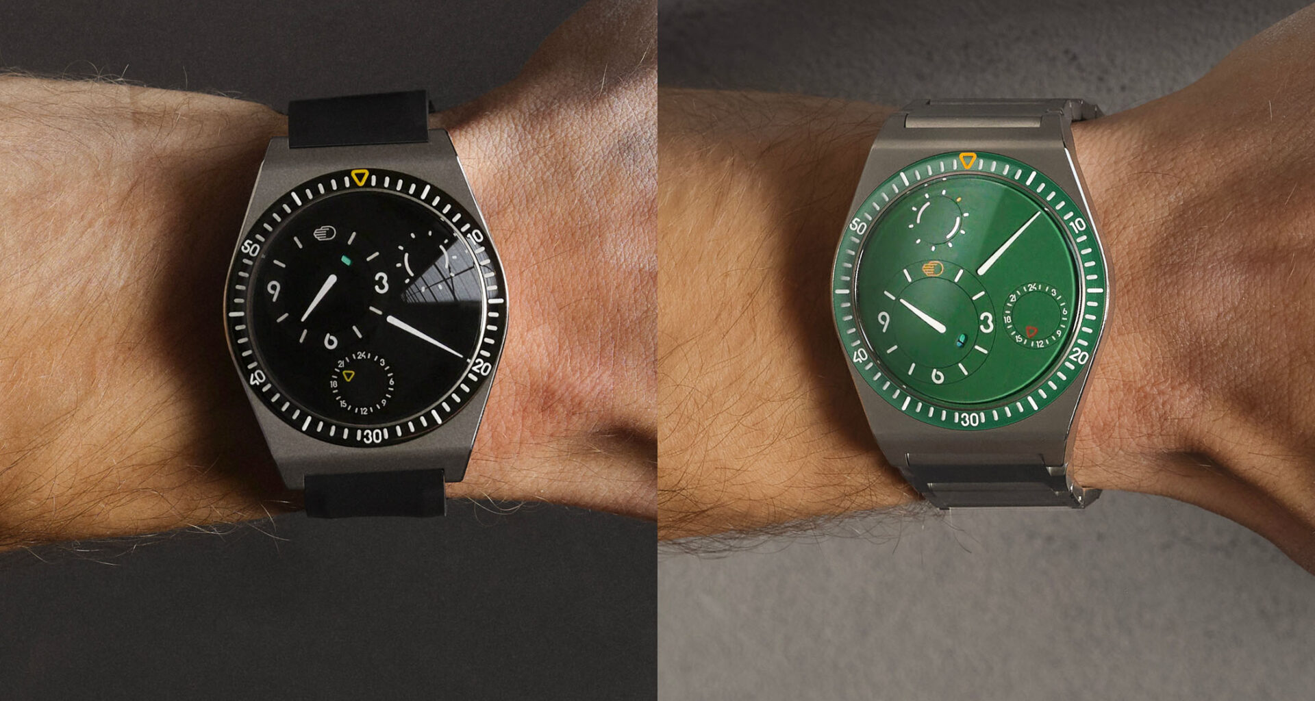 Introducing: The Ressence Type 7 Black and Cactus, now with Optional Rubber Straps