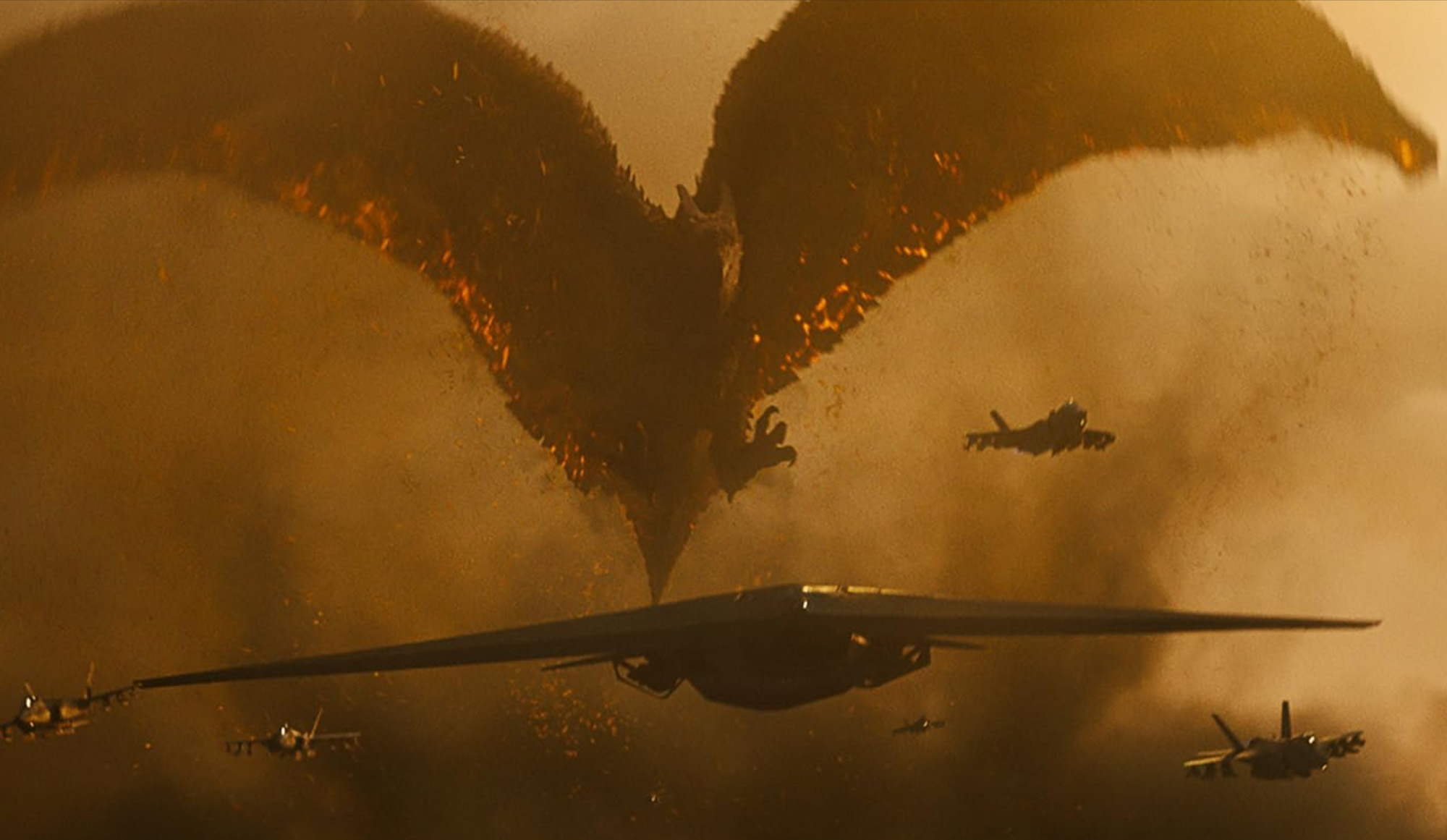 Rodan on the attack in 'Godzilla: King of the Monsters'