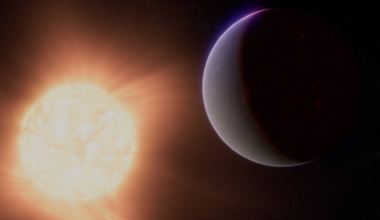 Artist's depiction of exoplanet 55 Cancri e, including it's potential atmosphere. Credit - NASA, ESA, CSA, Ralf Crawford (STScI)