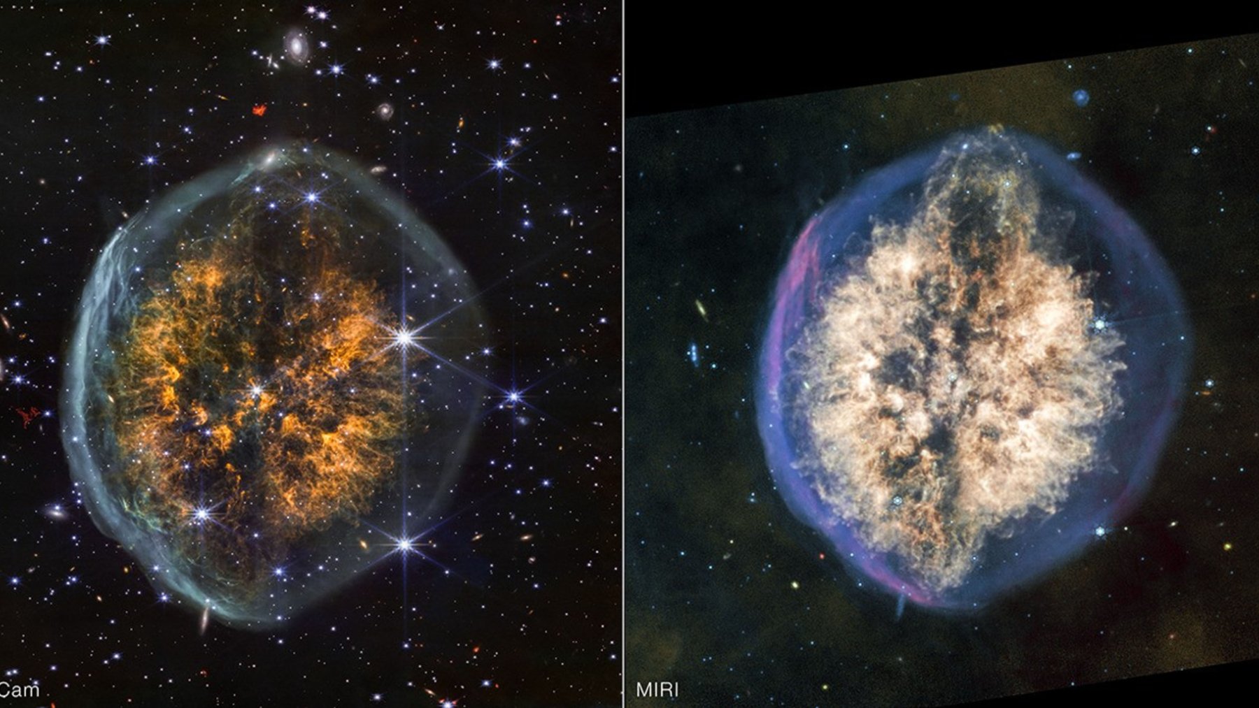 NASA finds cosmic pomegranate firing gas