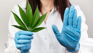 Scientist Doctor Cannabis Leaf No Hand
