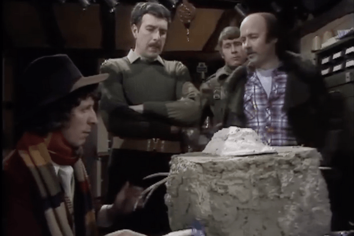 Tom Baker as the Fourth Doctor in the Doctor Who serial Terror of the Zygons Tom Baker as the Fourth Doctor in the Doctor Who serial Terror of the Zygons