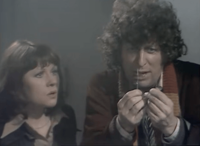 Tom Baker as the Fourth Doctor and Elisabeth Sladen as Sarah Jane Smith Tom Baker as the Fourth Doctor and Elisabeth Sladen as Sarah Jane Smith