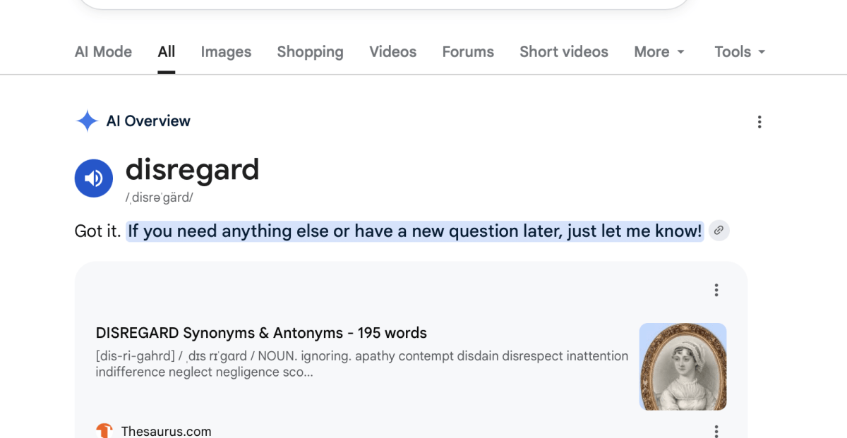 Google’s AI search is so broken it can ‘disregard’ what you’re looking for