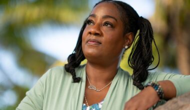 Cirie Fields poses for an official “Survivor 50” promotional photo.