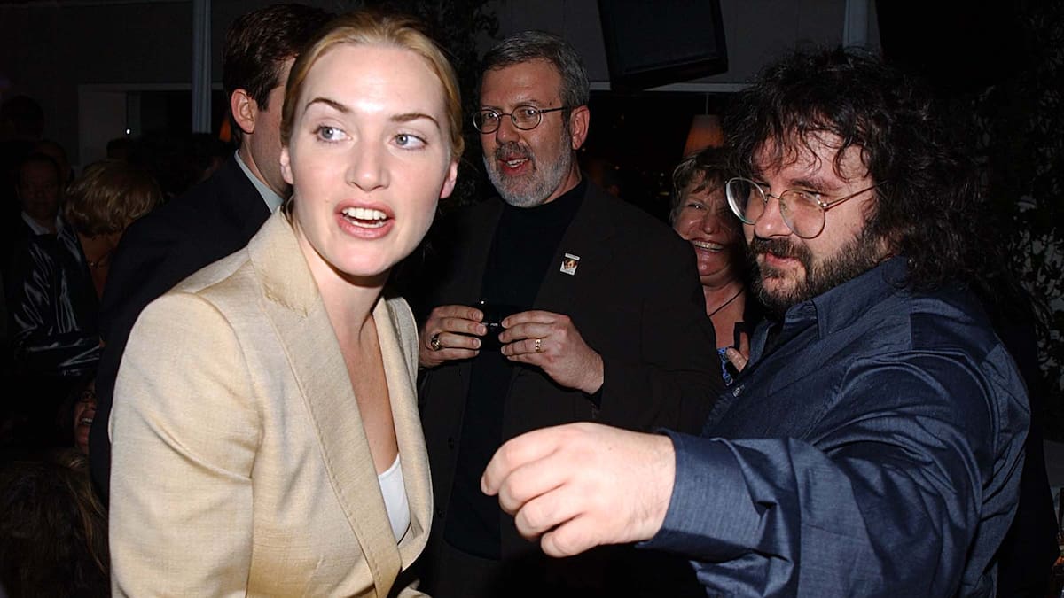 Director Sir Peter Jackson reminisces about being the man who shared Kate Winslet’s first on-screen kiss