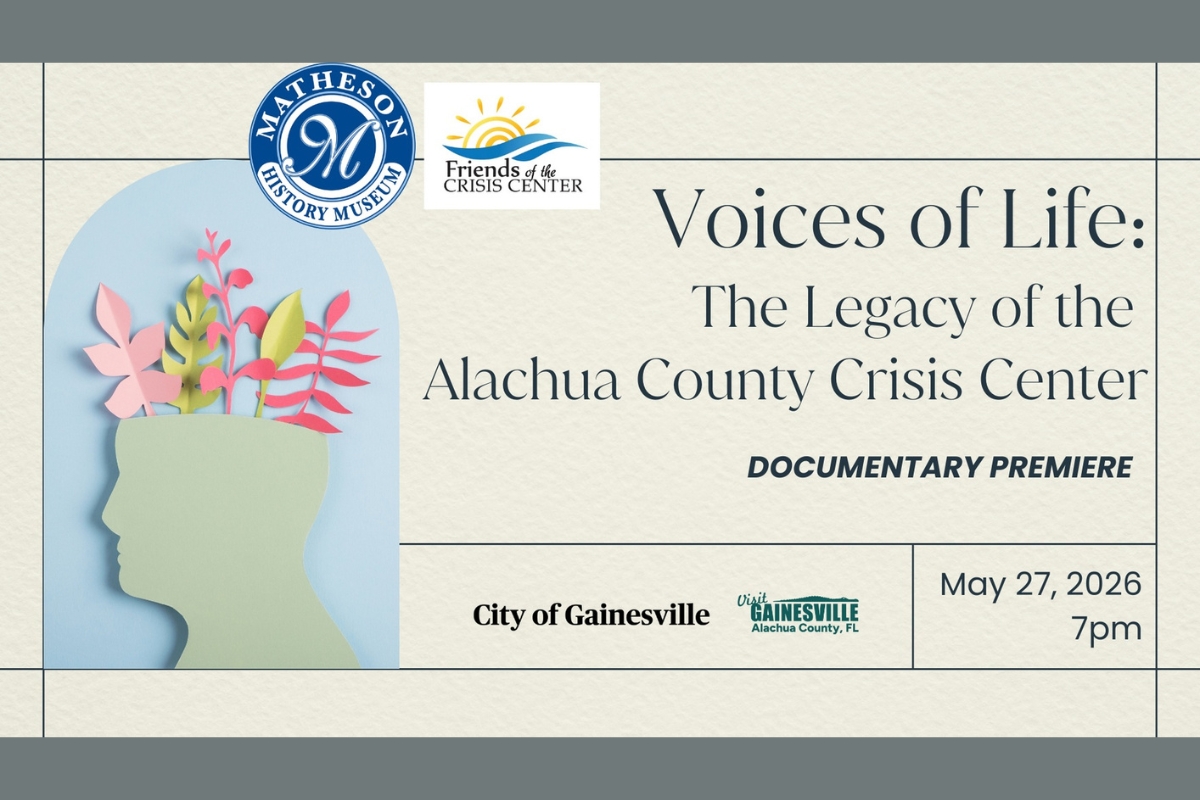 Matheson to premiere documentary on legacy of Alachua County Crisis Center