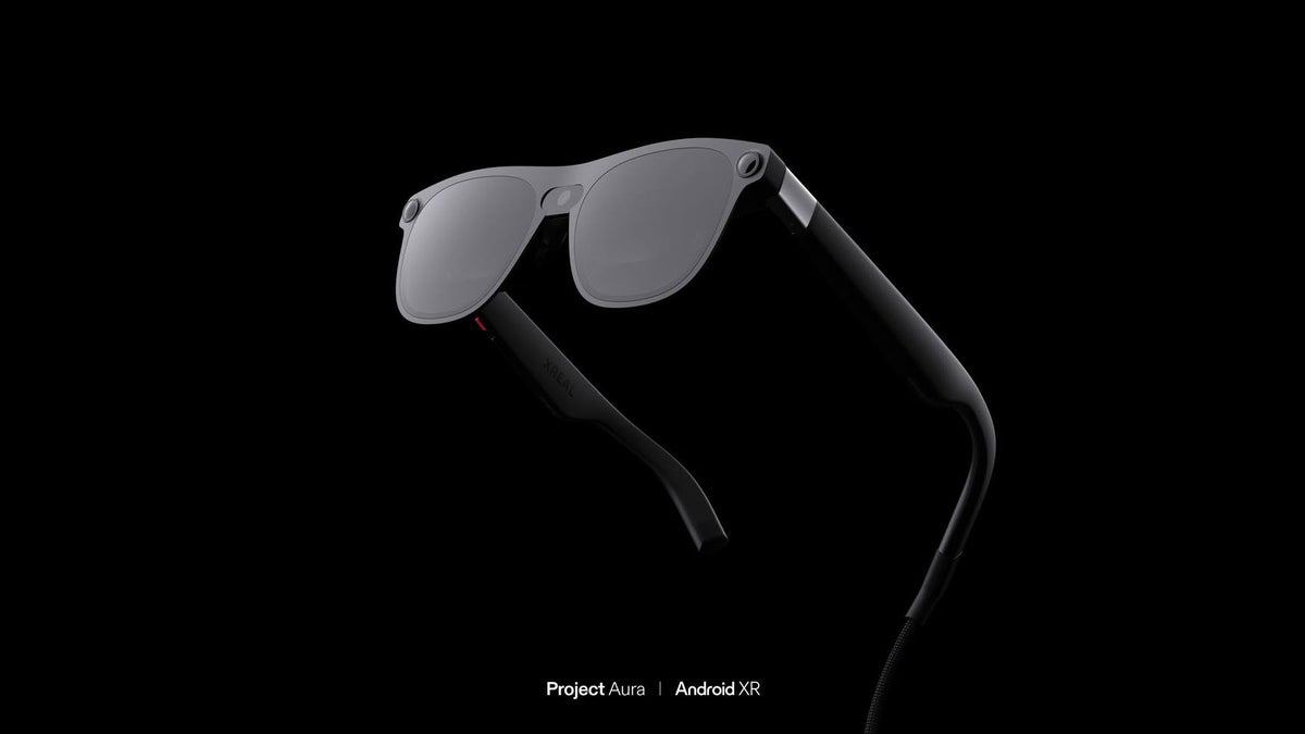 The Xreal Project Aura smart glasses make their public debut at Google I/O