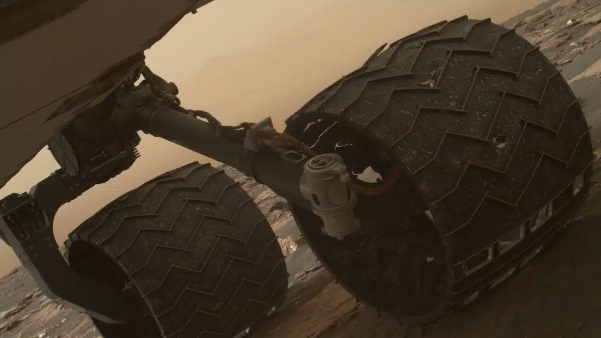 The Worn Wheels Of Nasa’s Curiosity Rover Show The Toll Of Six Years On Mars' Harsh Terrain.