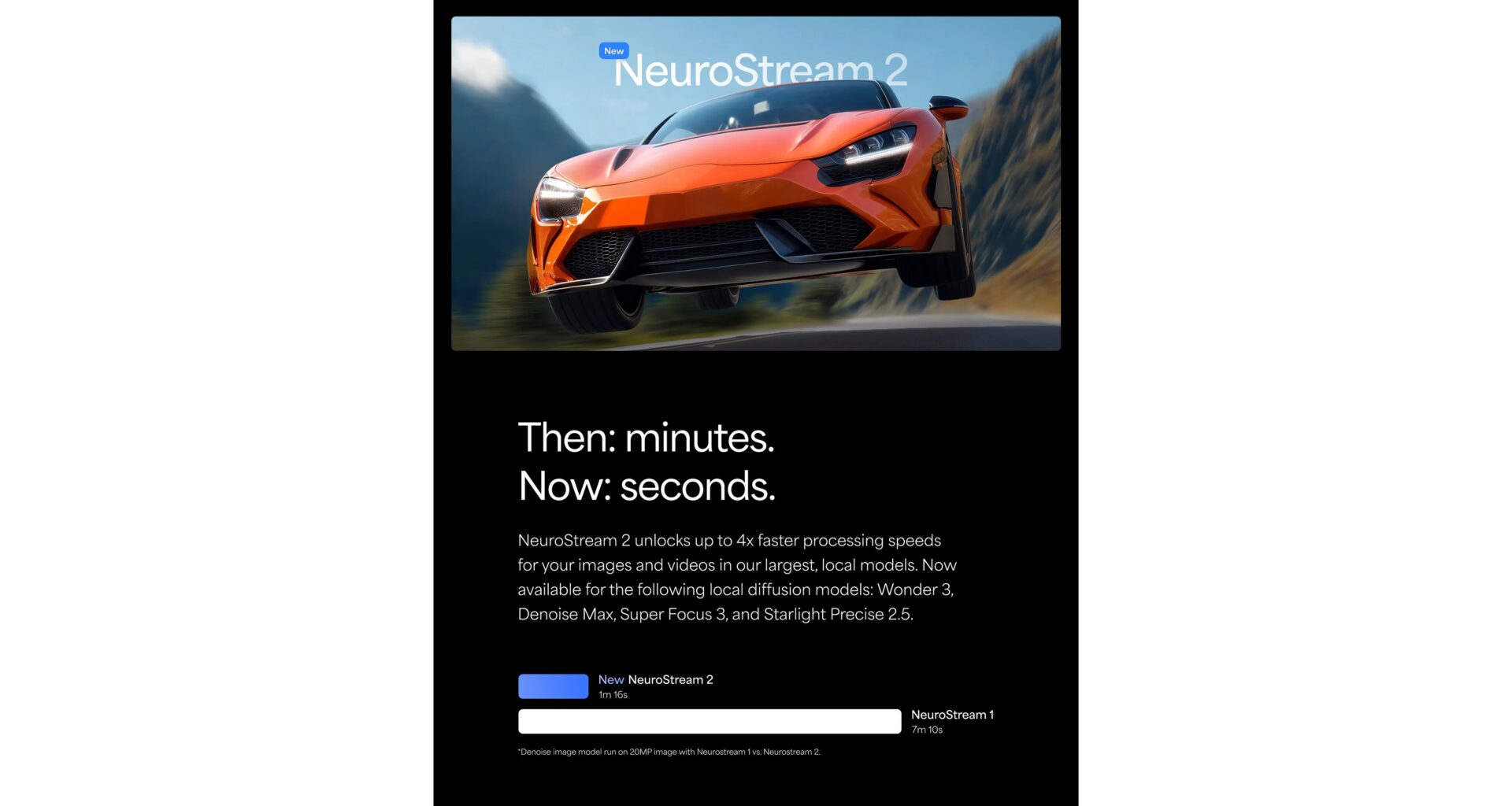Topaz Labs unveils NeuroStream™ 2--local AI acceleration technology with up to 4X faster rendering times for image and video models