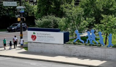 St. Christopher's Hospital for Children, shown here in 2023, closed its ORs this week after a sprinkler broke, causing significant flooding.
