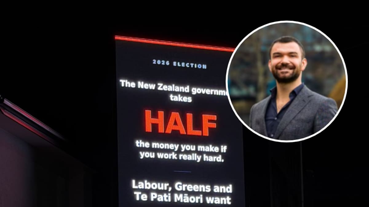 Property developer Matthew Horncastle fires up after complaint over political billboard