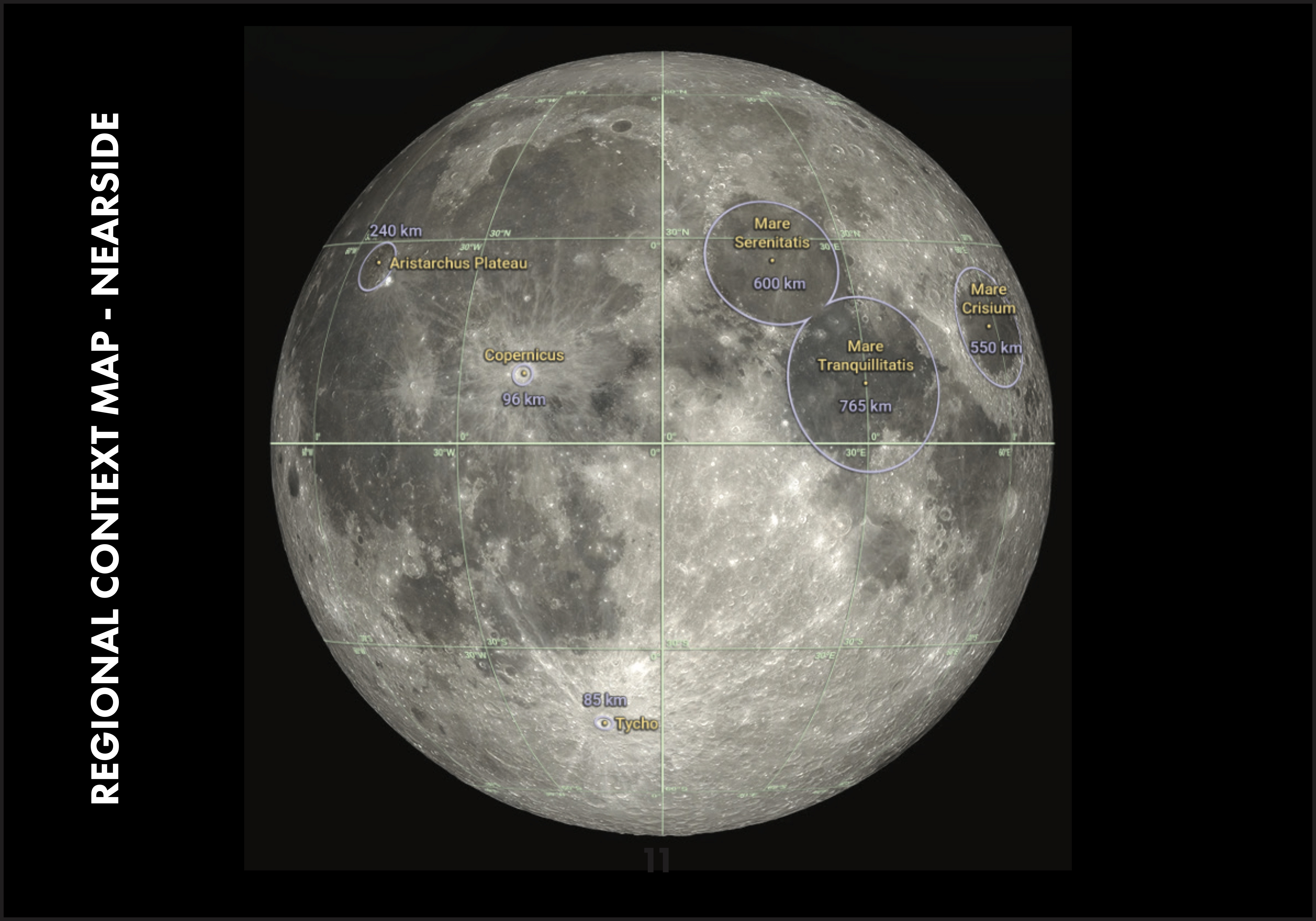 Artemis 2 Lunar Science Passport regional context map, nearside.