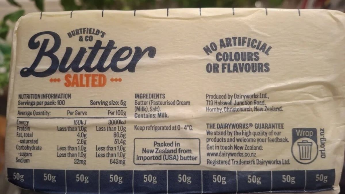 Cut-price American butter causing confusion among some NZ shoppers