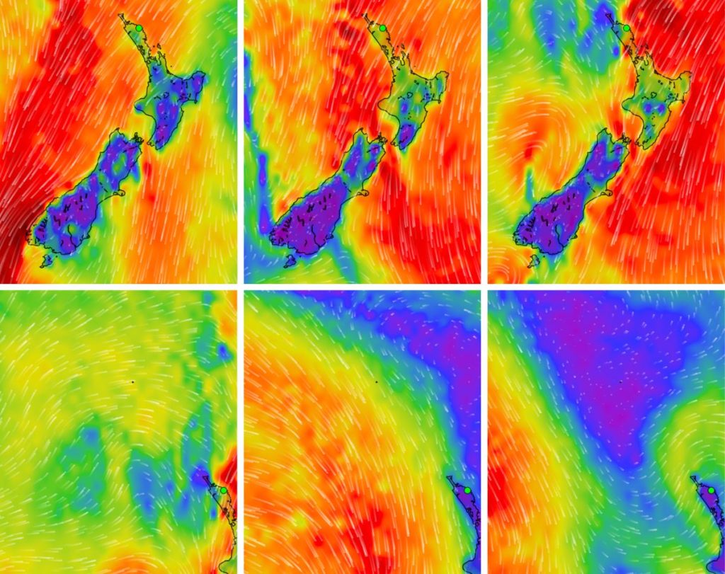 First week of weather patterns, east coast of Northland and up into the Tasman Sea // PredictWind