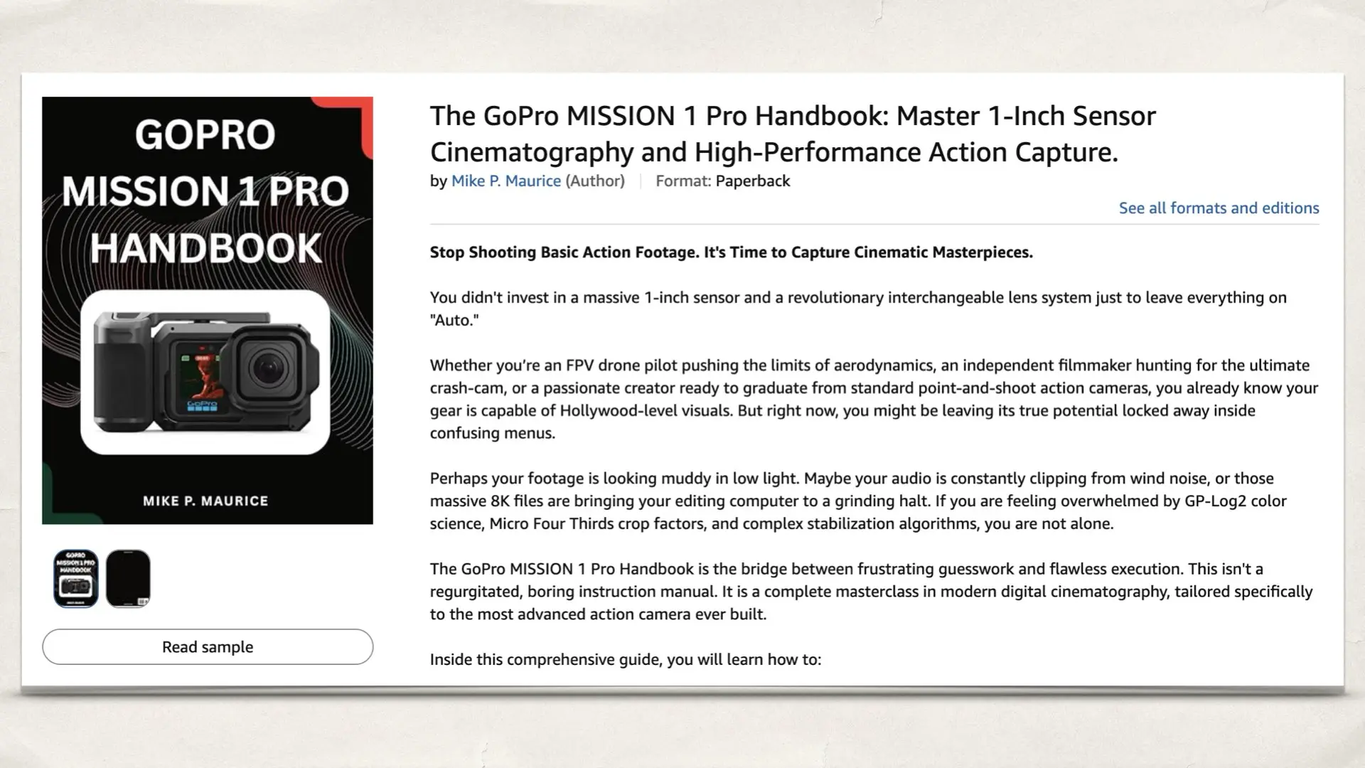 The GoPro MISSION 1 Pro Handbook