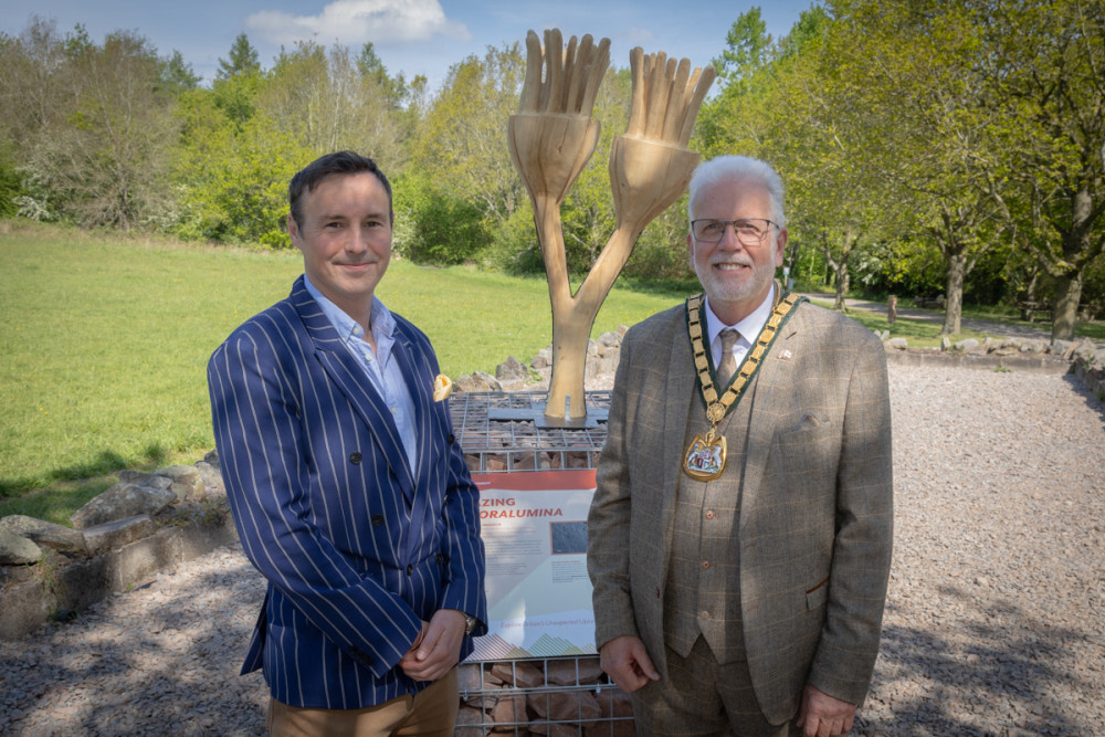 Sculpture of fossil named after Sir David Attenborough unveiled in honour of his 100th birthday | Local News | News | Ashby Nub News