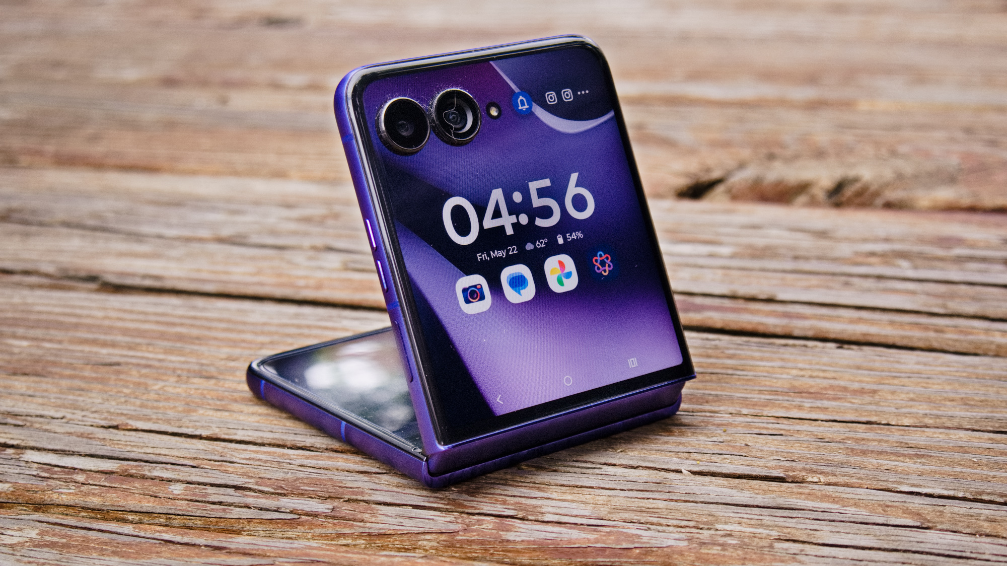 Motorola Razr Ultra 2026 held in the hand.