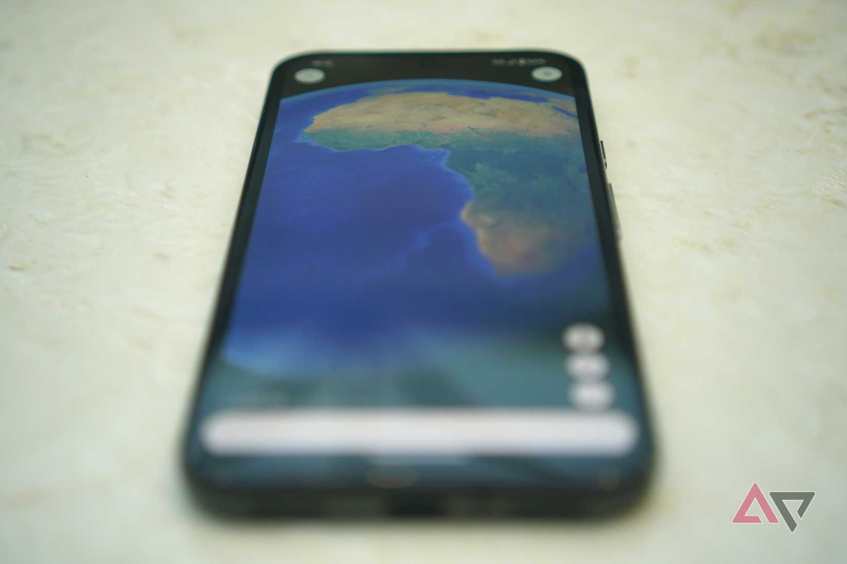 A view of the African continent in Google Earth.