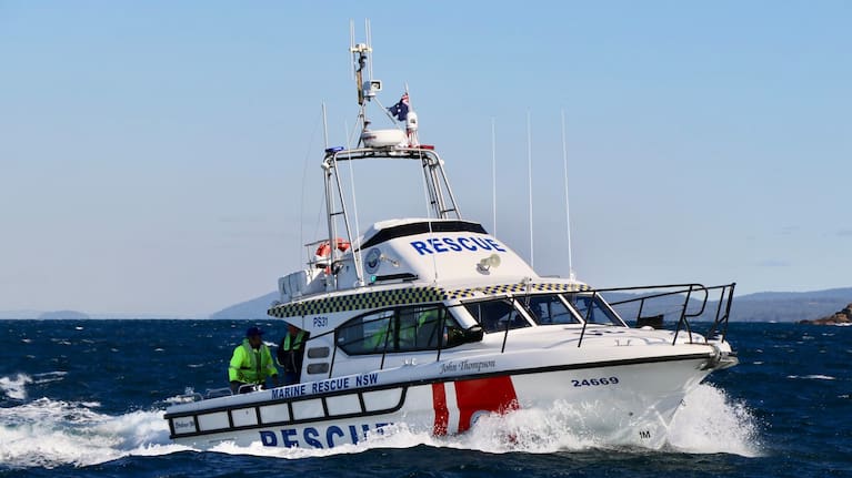 A Marine Rescue NSW crew (file image). (Source: Facebook / Marine Rescue NSW)