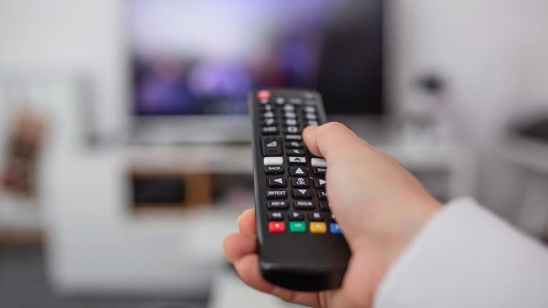 A person watching television (file image).