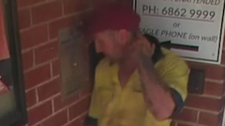 A screenshot from CCTV footage of Julian Ingram, taken hours before he allegedly killed three people.
