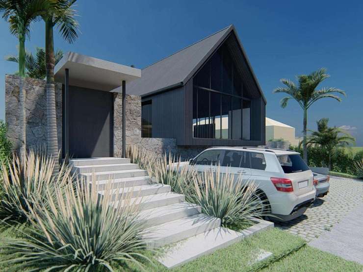 An Auckland couple made an offer on a Pauanui home designed by architect Ron Sang after a chance walk to the open home. Photo / Supplied