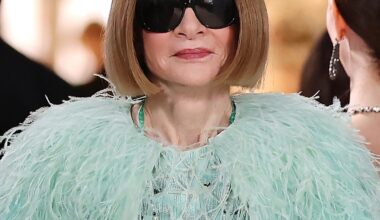 Anna Wintour Turns Heads in Show-Stopping Feathered Look