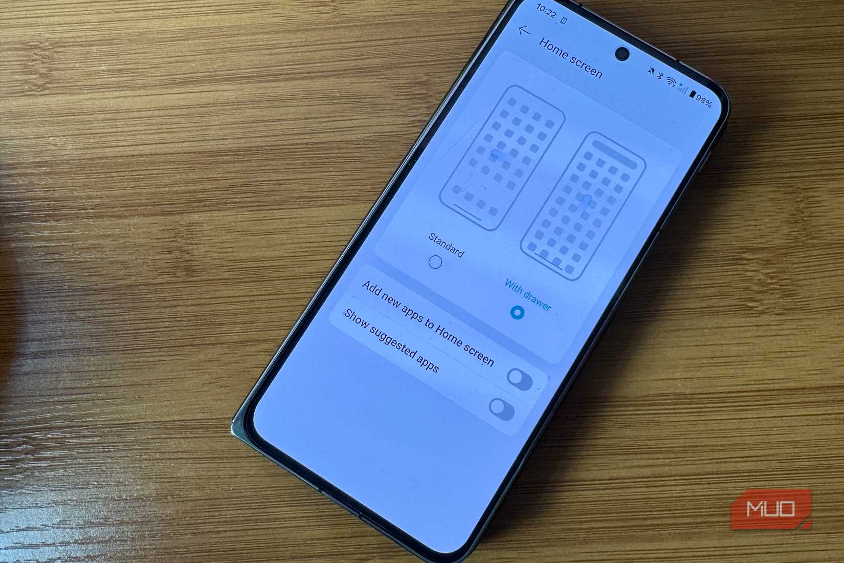 Add new apps to Home screen toggle