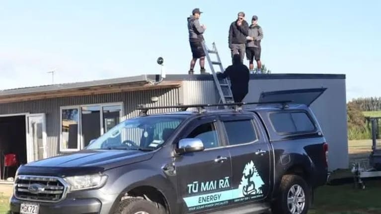 An installment underway at Tuhiariki Marae