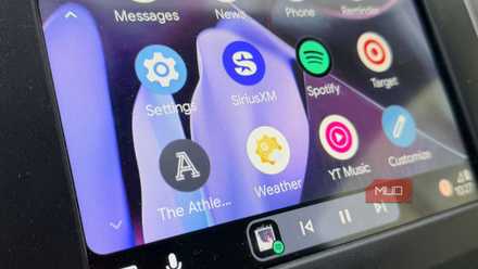 A look at Android Auto on a car.