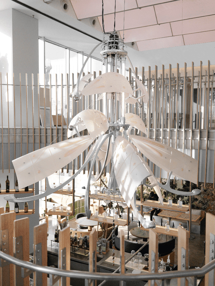 arc of the wind by topoloy transforms kites and blossoms into a kinetic spatial rhythm
