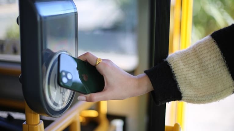 Aucklanders will be able to tap onto a bus, train, or ferry with their phone.