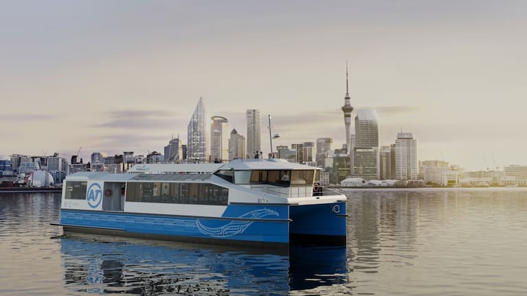 Aucklanders will soon be able to ride on the city's first hybrid-electric fast ferry, with the new vessel set to enter service on the Devonport route next month.