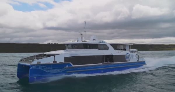 Auckland's hybrid and electric ferries are ready, but the chargers aren't