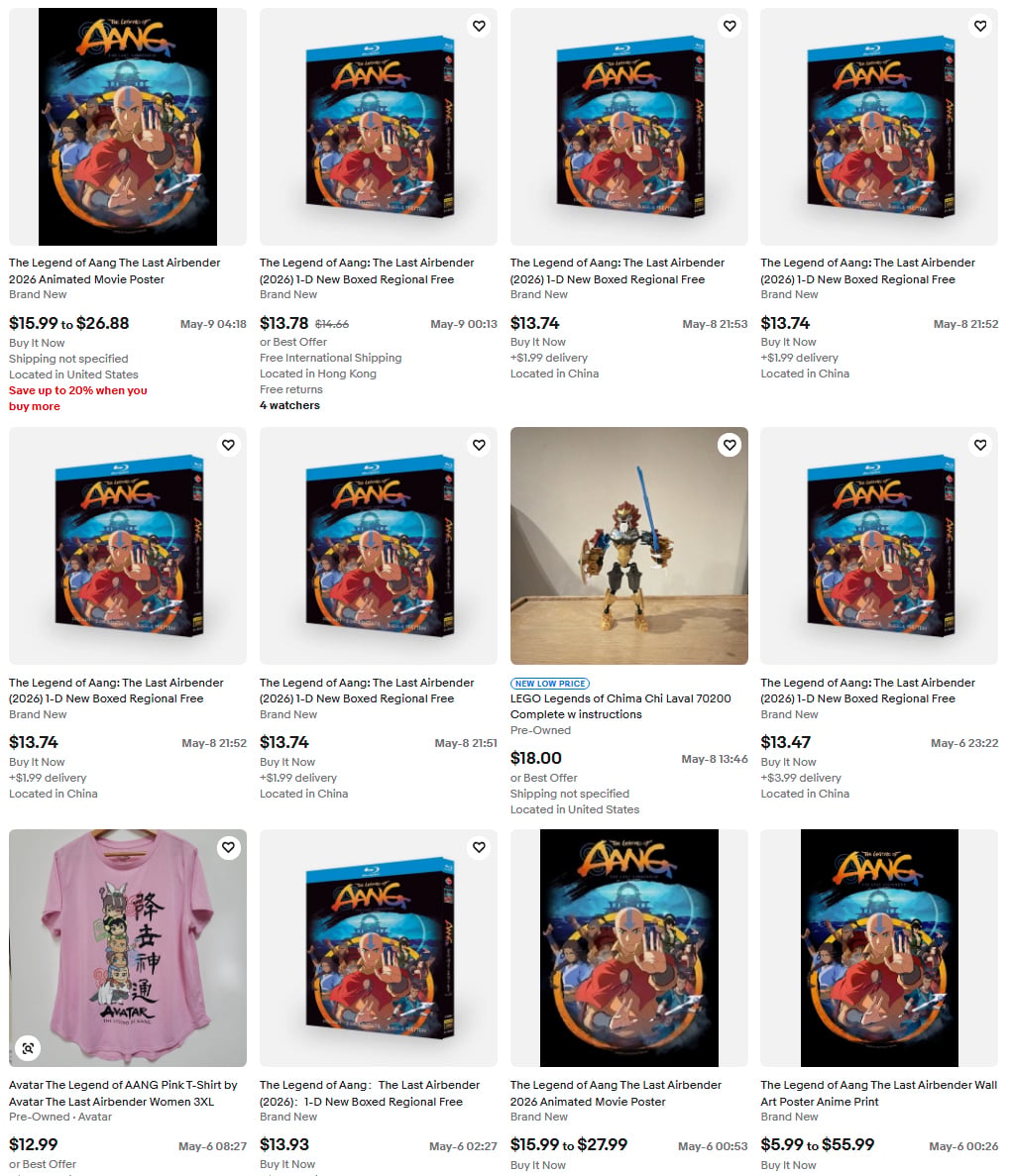 Avatar Legend Of Aang Ebay Listings