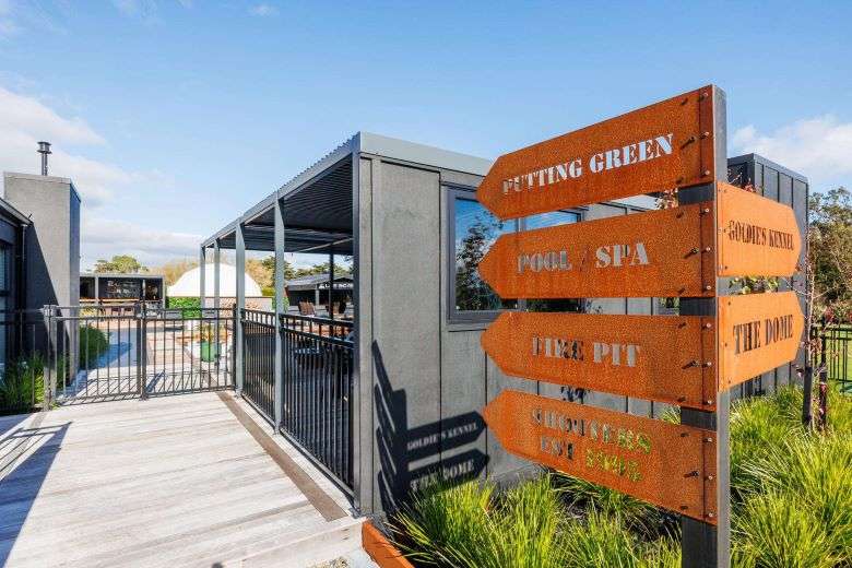 Holy Grail nightclub owner Ricky Quirk has created an outdoor wonderland at his lifestyle estate at 20 Ashgrove Lane, Ashhurst, Palmerston North. Photo / Supplied