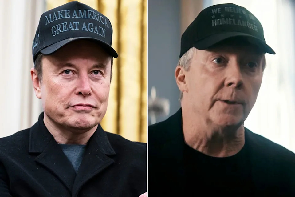 Elon Musk in Washington, D.C., on Feb. 11, 2025; Ivan Sherry on 'The Boys'Credit: Jabin Botsford/The Washington Post via Getty; Prime Video