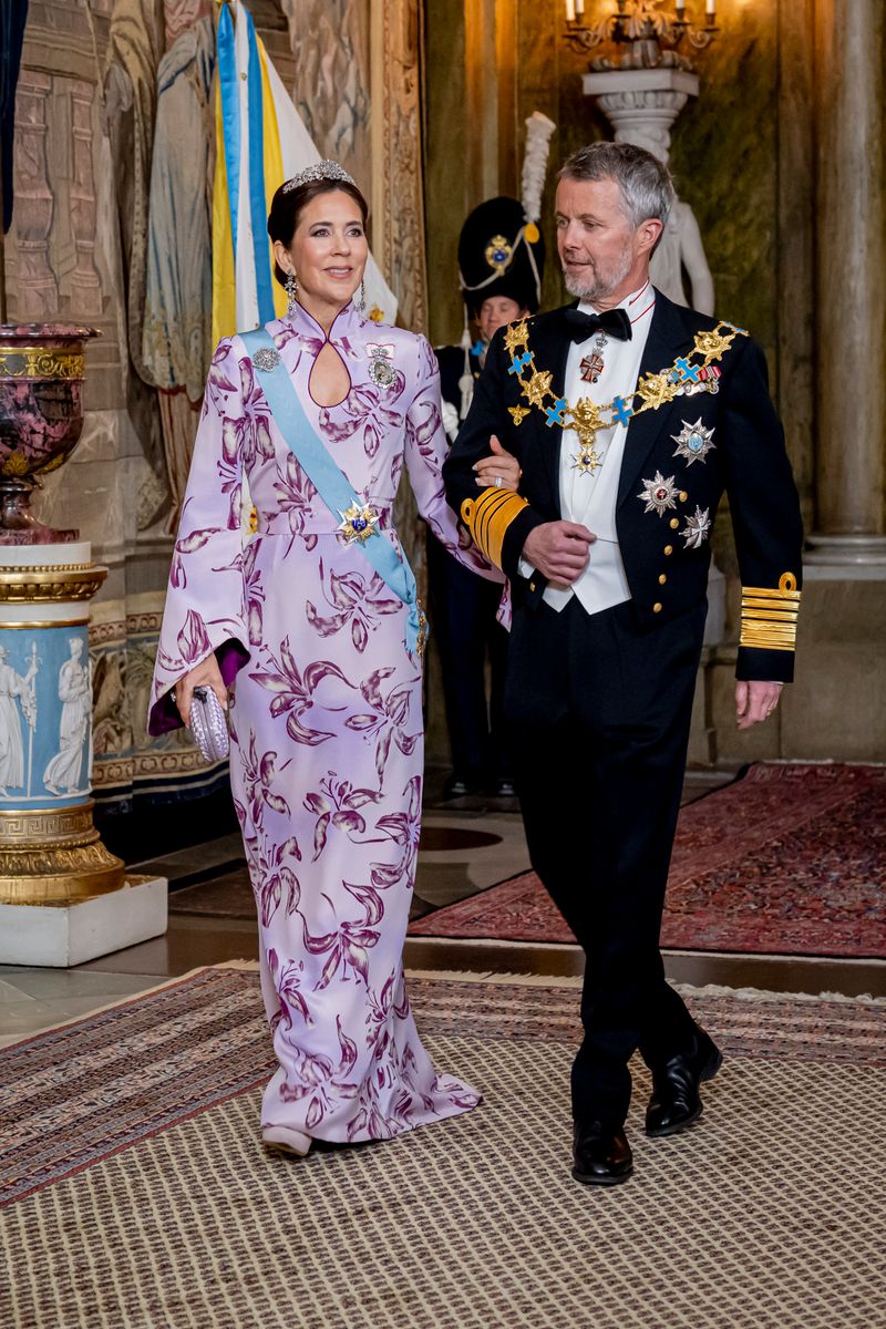 Queen Mary of Denmark and King Frederik of Denmark attend the gala dinner during the 80th birthday celebrations of King Carl XVI Gustaf of Sweden at Royal Palace on April 30, 2026 in Stockholm, Sweden.