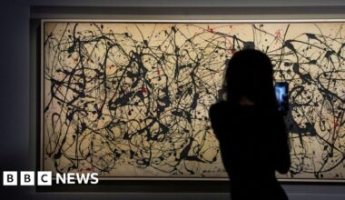Jackson Pollock painting sells for record $181m at auction - BBC