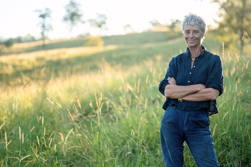 Rachel Ward on her farm